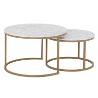 W Morton Round Coffee Table Set